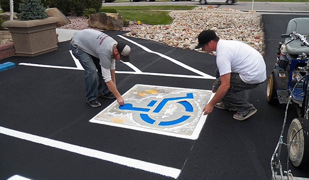 Pavement Paint Best Kind For Long Lasting Parking Lot Lines   AK Blog ChooseTheRightLetterStencilsForPainting #keepProtocol